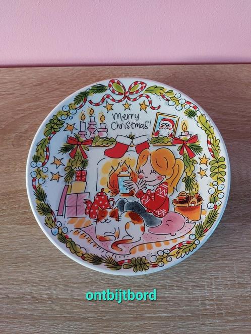 Blond Amsterdam kerst ontbijtbord, Huis en Inrichting, Keuken | Servies, Zo goed als nieuw, Bord(en), Blond Amsterdam, Aardewerk