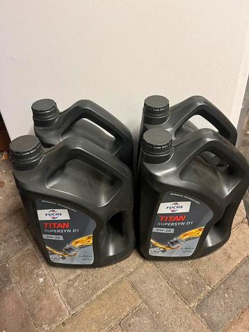 5 liter Nieuw Fuchs titan 0w-20 0w20 5L olie motorolie beschikbaar voor biedingen