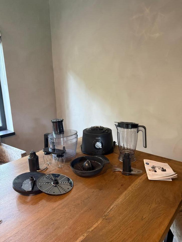 Keukenmachine of onderdelen - Philips HR7776 Foodprocessor, Witgoed en Apparatuur, Keukenmixers, Gebruikt, 3 tot 4 liter, 3 snelheden of meer