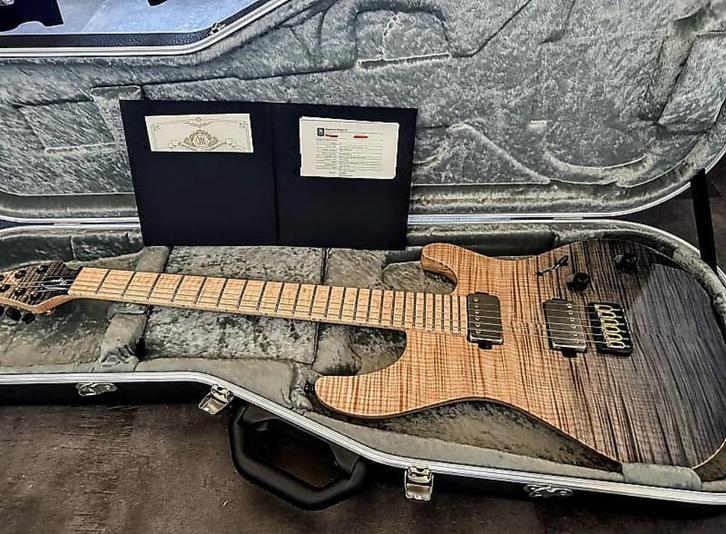 Mayones Regius 6 Custom - 5a Flame Top - 2024 - Als nieuw!, Muziek en Instrumenten, Snaarinstrumenten | Gitaren | Elektrisch, Zo goed als nieuw