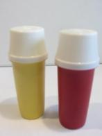 tupperware Dispensers mosterd en ketchup, Huis en Inrichting, Keuken | Tupperware, Ophalen of Verzenden, Gebruikt, Rood, Overige typen