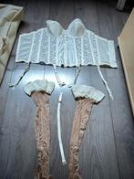 Torselet met kousen en jarretels, Kleding | Dames, Ophalen of Verzenden, Wit, Body of Korset