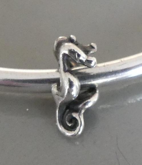 Trollbeads ZEEPAARDJE (leuk aan een ZOMER-/ZEE Armband), Sieraden, Tassen en Uiterlijk, Bedels, Gebruikt, Trollbeads, Zilver, 1 bedel