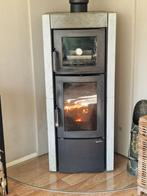 houtkachel  met speksteen en oven, Ophalen, Gebruikt, Houtkachel, Vrijstaand