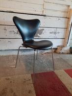 Retro vlinderstoel Fritz hansen FH zwart skai, Ophalen, Gebruikt, Zwart, Leer
