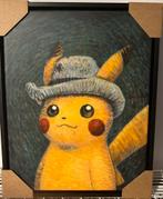 Pokemon x van Gogh canvas 45x35 zwarte lijst, Antiek en Kunst, Ophalen of Verzenden