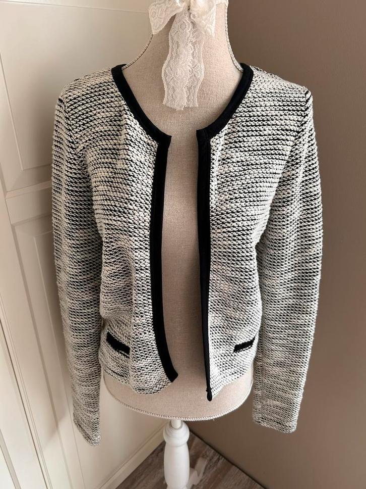 Zwart met wit vestje van Geisha. Maat M. Nieuw!, Kleding | Dames, Truien en Vesten, Nieuw, Maat 38/40 (M), Zwart, Verzenden