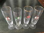 Vier mooie oude bierglazen jaren zestig, Ophalen of Verzenden, Zo goed als nieuw, Glas of Glazen, Overige merken