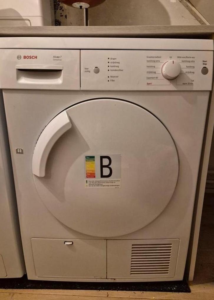 Bosch Condens Droger Maxx 7 Sensitive - Nauwelijks gebruikt, Witgoed en Apparatuur, Wasdrogers, Zo goed als nieuw, Condens, 6 tot 8 kg