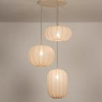 hanglamp vide hoekbank tafel japandi lamp lampion beige stof, Huis en Inrichting, Lampen | Hanglampen, Ophalen of Verzenden, Nieuw