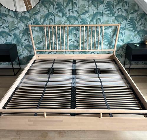 IKEA Björksnäs bedframe 180x200 ZGAN, Huis en Inrichting, Slaapkamer | Bedden, Zo goed als nieuw, Tweepersoons, 180 cm, Hout, Ophalen