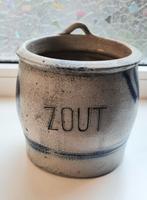 Keulse pot zoutvat steengoed met kobalt blauwe schildering, Antiek en Kunst, Antiek | Keramiek en Aardewerk, Ophalen of Verzenden