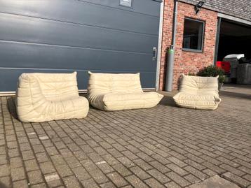 100% authentieke Ligne Roset Togo 1z, 2z hoek in Beige leder beschikbaar voor biedingen