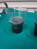 glazen 4 stuks met rubbers, Verzamelen, Glas en Borrelglaasjes, Ophalen of Verzenden