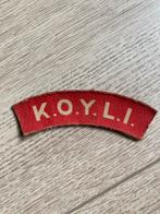 The King’s Own Yorkshire Light Infantry schouder embleem, Verzenden, Landmacht, Engeland, Embleem of Badge