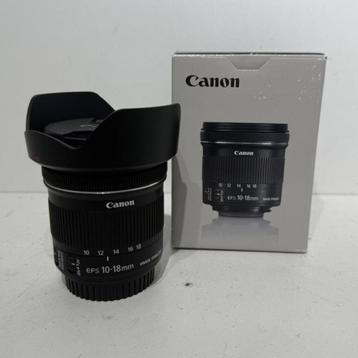 Canon EFS 10-18mm f/4.5-5.6 IS STM Lens Compleet in Doos beschikbaar voor biedingen
