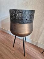 Plantenbak op pootjes. Bronskleurig. Hoog 59 cm, r, Huis en Inrichting, Ophalen, Overige kleuren, Minder dan 50 cm, Glas