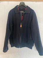 Wollen herenjas, donkerblauw. Merk: Bartlett, Ophalen, Zo goed als nieuw, Maat 52/54 (L), Blauw