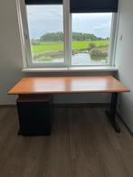Bureau met ladenblok en kast, Huis en Inrichting, Kasten | Boekenkasten, Ophalen, Gebruikt, 75 cm of meer, 150 tot 200 cm