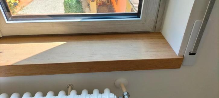 Massief Eiken overzet vensterbanken uit voorraad eikenhouten, Huis en Inrichting, Woonaccessoires | Wandplanken en Boekenplanken