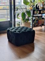 Groene Velvet Poef, Huis en Inrichting, Nieuw, Ophalen of Verzenden, 50 tot 75 cm, Vierkant