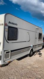 Zgan Detleffs 450 DB caravan, Caravans en Kamperen, Caravans, Koelkast, Rondzit, Frans bed, Particulier