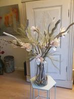 Groot bloemstuk in pastel, met zachtroze zijden magnolia's, Huis en Inrichting, Ophalen, Zo goed als nieuw