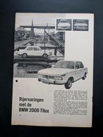 Autotest BMW 2000 Tilux 1967, Ophalen of Verzenden, Gelezen, BMW