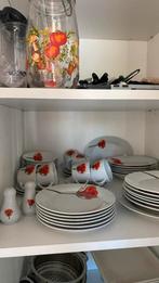 Servies klaproos, Huis en Inrichting, Keuken | Servies, Ophalen, Overige stijlen