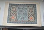 Hundert Mark 100 Reichsbanknote 1920, Postzegels en Munten, Bankbiljetten | Europa | Niet-Eurobiljetten, Ophalen of Verzenden