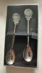 Zilveren souvenir lepeltjes Zonnebloem & Buisman in doos, Ophalen of Verzenden