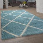 ❤️️️️️️️️ TRENDY SHAGGY VLOERKLEED TAPIJT RUIT TURQUOISE, Huis en Inrichting, Stoffering | Tapijten en Kleden, 200 cm of meer