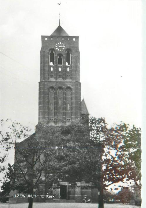 (387-203-051) Azewijn Kerk, Verzamelen, Ansichtkaarten | Nederland, Gelderland, Verzenden
