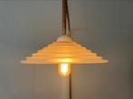 Fraaie retro design wandlamp van koper en glas, Ophalen of Verzenden, Metaal, Zo goed als nieuw, Retro design