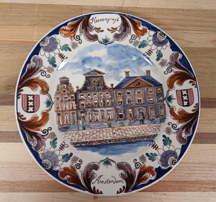 Wandbord Heerengragt Amsterdam - Herengracht Amsterdam, Huis en Inrichting, Woonaccessoires | Wanddecoraties, Ophalen of Verzenden