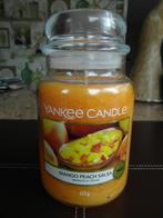 YANKEE CANDLE geurkaars "MANGO PEACH SALSA" Large Jar, Overige materialen, Overige kleuren, Nieuw, Ophalen of Verzenden