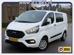 Ford TRANSIT CUSTOM 280 2.0 TDCI L1H1 DC - Airco - Trekhaak, Auto's, 4 cilinders, Wit, Origineel Nederlands, Bedrijf