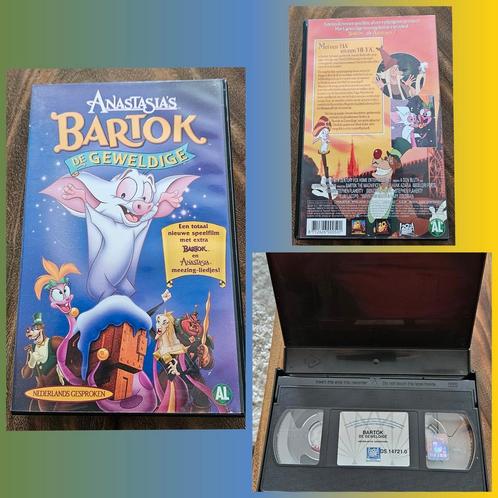 Anastasia's: 'Bartok de Geweldige' kinder film VHS+5 liedjes, Cd's en Dvd's, VHS | Kinderen en Jeugd, Nieuw in verpakking, Tekenfilms en Animatie