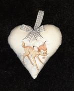 nieuw- kasthanger/hartje Bambi toile wit grijs A, Kinderen en Baby's, Kinderkamer | Inrichting en Decoratie, Ophalen of Verzenden