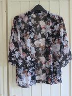 Kimono stijl blouse top bloemen print new look maat 36 S, Ophalen of Verzenden, Zo goed als nieuw, Maat 36 (S), Zwart