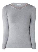 Warehouse lichtgrijse trui pullover met strass maat 40, Maat 38/40 (M), Nieuw, Ophalen of Verzenden, Warehouse