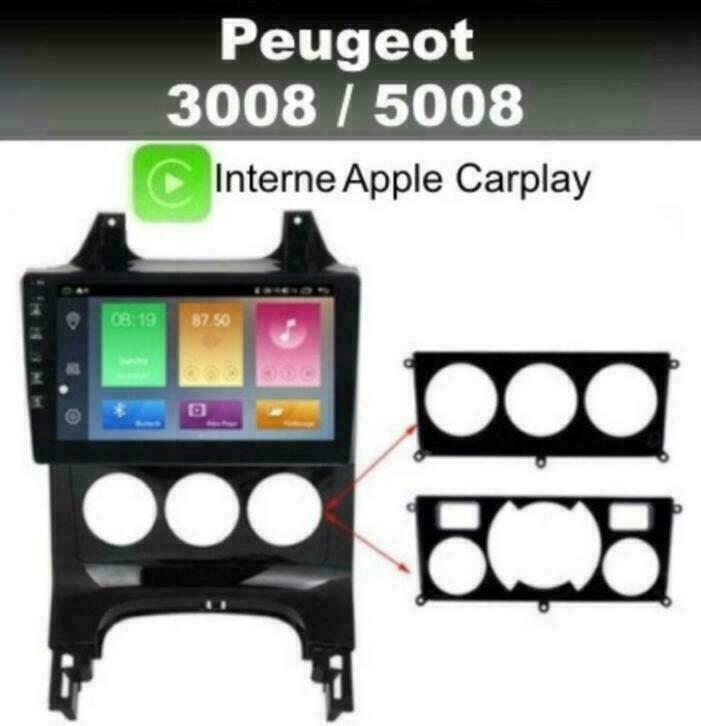 Peugeot 3008 5008 radio navigatie android 10 wifi dab carkit, Auto diversen, Autoradio's, Nieuw, Ophalen of Verzenden