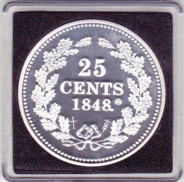 25 CENT 1848 PENNING beschikbaar voor biedingen