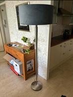 1 staande lamp en 2 tafelmodellen grijs velours, Huis en Inrichting, Lampen | Vloerlampen, Ophalen, Gebruikt