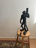 Zwarte apen tafellamp, Huis en Inrichting, Lampen | Tafellampen, Minder dan 50 cm, Kunststof, Ophalen of Verzenden, Zo goed als nieuw