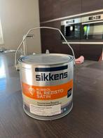 Sikkens Lak Satin D6.04.78 2.5L, Wit, Ophalen of Verzenden, Zo goed als nieuw, Lak