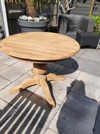 Blank eikenhouten tafel of andere kleur., Ophalen, Zo goed als nieuw, Rond, 50 tot 100 cm