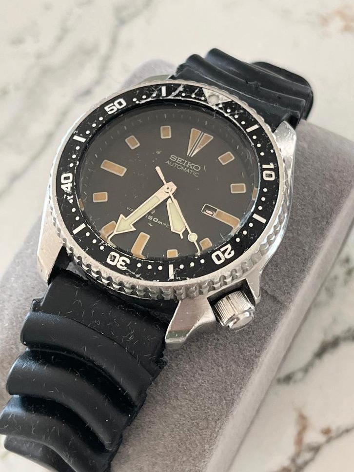 Vintage horloge, duiker Seiko 4205-0155, Sieraden, Tassen en Uiterlijk, Horloges | Antiek, Polshorloge, Seiko, Staal, 1960 of later