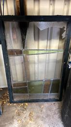 Glas in lood ramen, Doe-het-zelf en Verbouw, Glas en Ramen, Gevelraam of Ruit, Gebruikt, Glas in lood, 80 tot 120 cm