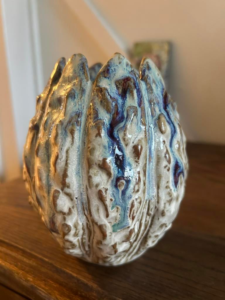 Des Pots vaasje keramiek, Gebruikt, Overige kleuren, Aardewerk of Porselein, Ophalen of Verzenden